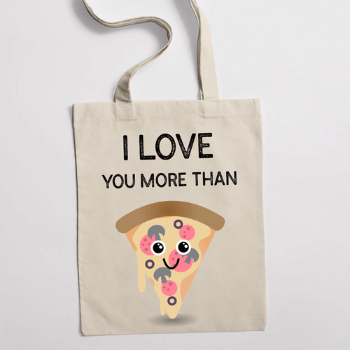 Eко чанта "More Than Pizza" - 2