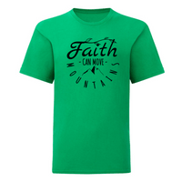 Тениска "Faith Can Move Mountains" (детска) - small - 3
