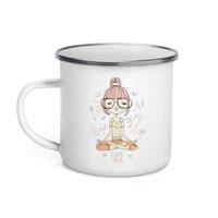Емайлирано канче "I Love Yoga" - small - 1