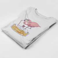 Мъжка блуза с дълъг ръкав "Drinking Flamingo" - small - 1