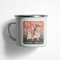 Емайлирано канче "Sloth Hiking Club" - small - 0