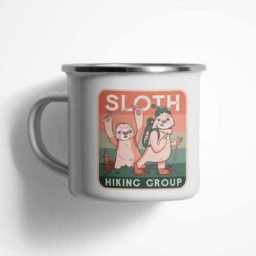 Емайлирано канче &amp;quot;Sloth Hiking Club&amp;quot; - 1