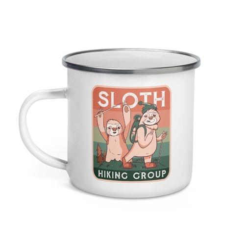 Емайлирано канче "Sloth Hiking Club" - 2