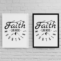 Постер с рамка "Faith Can Move Mountains" - small - 2