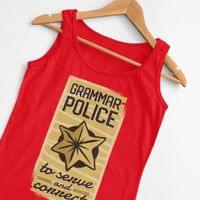 Мъжки потник "Grammar police" - small - 0