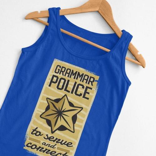 Мъжки потник "Grammar police" - 2