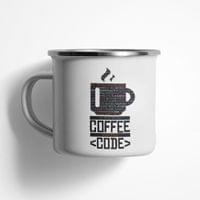 Емайлирано канче "Coffee Code" - small - 0
