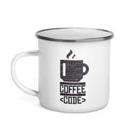 Емайлирано канче "Coffee Code" - small - 1