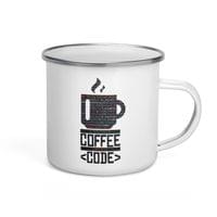 Емайлирано канче "Coffee Code" - small - 3