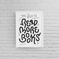 Постер с рамка "Read More Books" - small - 1