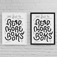 Постер с рамка "Read More Books" - small - 2
