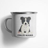 Емайлирано канче "Border Collie Mama" - small - 0