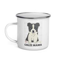 Емайлирано канче "Border Collie Mama" - small - 1