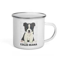 Емайлирано канче "Border Collie Mama" - small - 3