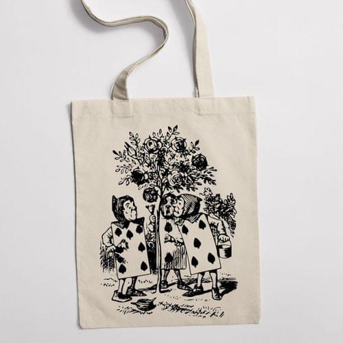 Еко чанта &amp;quot;Алиса и боядисване на розите&amp;quot; - 1