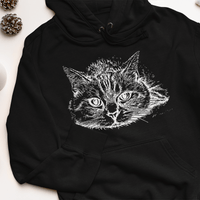 Дамска худи рокля "Котарак" - small - 0