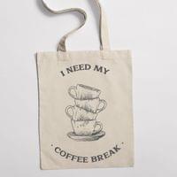 Eко чанта "Coffee Break" - small - 0