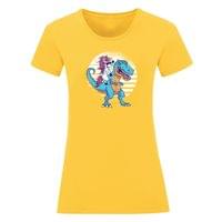 Тениска "Еднорог и T-Rex" (дамска) - small - 8