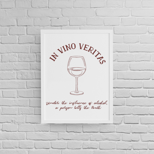 Постер с рамка &amp;quot;In Vino Veritas&amp;quot; - 1