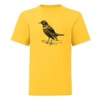 Тениска "Белогуш дрозд" (детска) - small - 0
