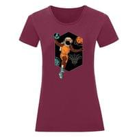 Дамска тениска "Космически баскетбол" - small - 3