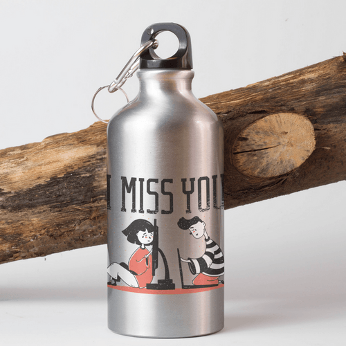 Метална бутилка &amp;quot;Miss You&amp;quot; - 1