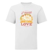 Детска тениска "I Need Tacos" - small - 0