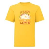 Детска тениска "I Need Tacos" - small - 4