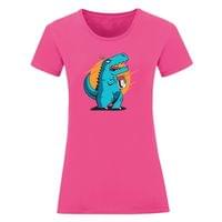 Дамска тениска "T-Rex отваря буркан" - small - 5