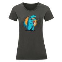 Дамска тениска "T-Rex отваря буркан" - small - 4