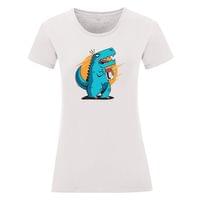 Дамска тениска "T-Rex отваря буркан" - small - 10