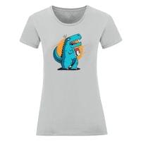 Дамска тениска "T-Rex отваря буркан" - small - 17