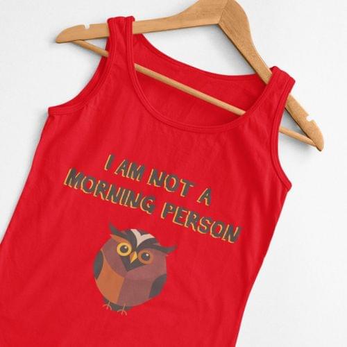 Мъжки потник "Not A Morning Person" - 2