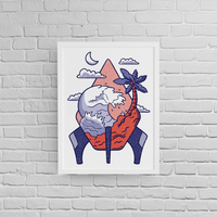 Постер с рамка "Rocket Island" - small - 0