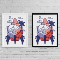 Постер с рамка "Rocket Island" - small - 2