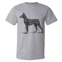 Мъжка тениска "Доберман" - small - 0