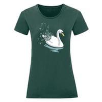 Дамска тениска "Swan Dandelion" - small - 1 Дамска тениска "Swan Dandelion" - small - 1