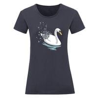 Дамска тениска "Swan Dandelion" - small - 11 Дамска тениска "Swan Dandelion" - small - 11