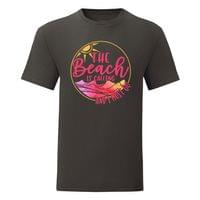 Мъжка тениска "The Beach Is Calling" - small - 3