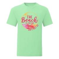 Мъжка тениска "The Beach Is Calling" - small - 4