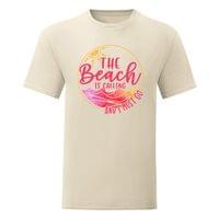 Мъжка тениска "The Beach Is Calling" - small - 5