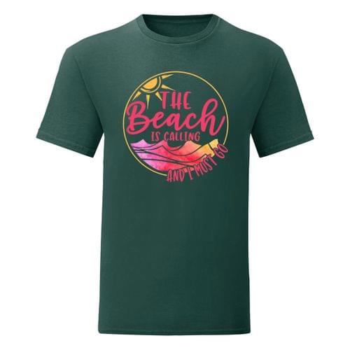Мъжка тениска &amp;quot;The Beach Is Calling&amp;quot; - 1
