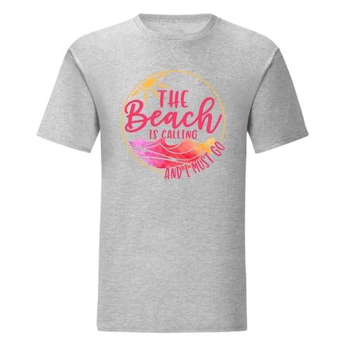 Мъжка тениска "The Beach Is Calling" - 2