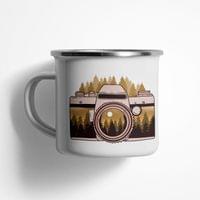 Емайлирано канче "Пейзажна фотография" - small - 1