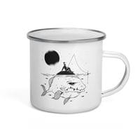 Емайлирано канче "Старецът и морето" - small - 6