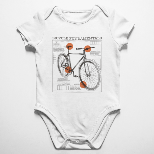 Бебешко боди &amp;quot;Bicycle Fundamentals&amp;quot;
