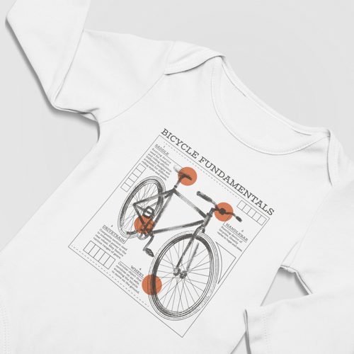 Бебешко боди &amp;quot;Bicycle Fundamentals&amp;quot;