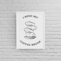 Постер с рамка "Coffee Break" - small - 0