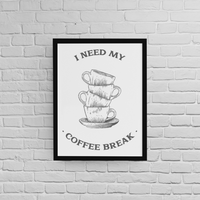Постер с рамка "Coffee Break" - small - 1