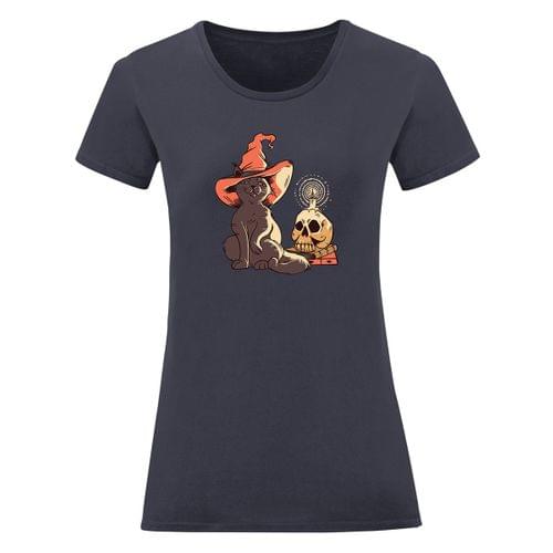 Дамска тениска &amp;quot;Halloween Witch Cat&amp;quot; - 1